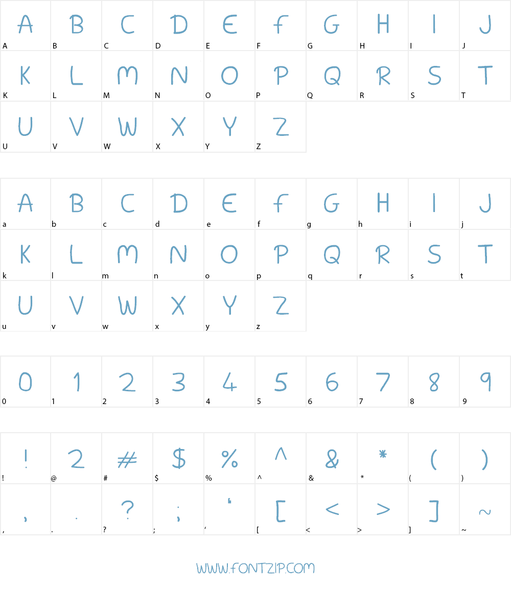 Shoulda Known Better! Font Character
